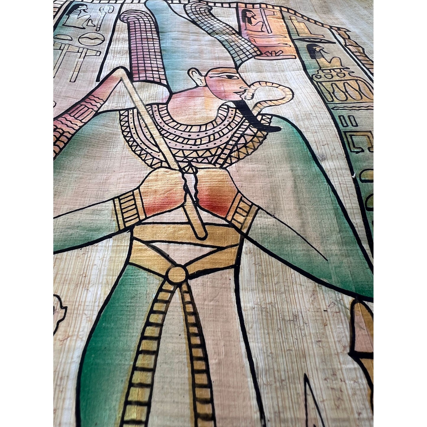 Osiris Portrait, Room Wall Art Painting, Ruler of The Afterlife, Egyptian Lord of The Underworld