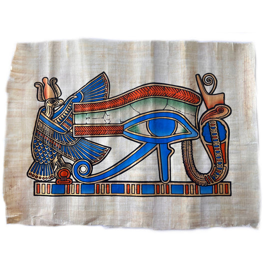 Ancient Symbolism in Eye of Ra Papyrus Art