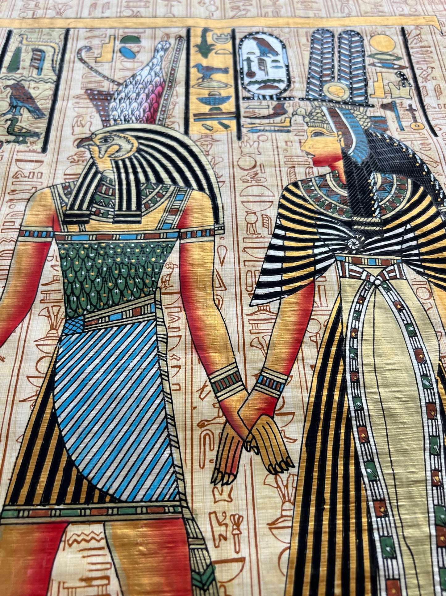 God Horus Leading Queen Nefertari into the Afterlife, Wall painting in the tomb of Queen Nefertari, Valley of the Queens