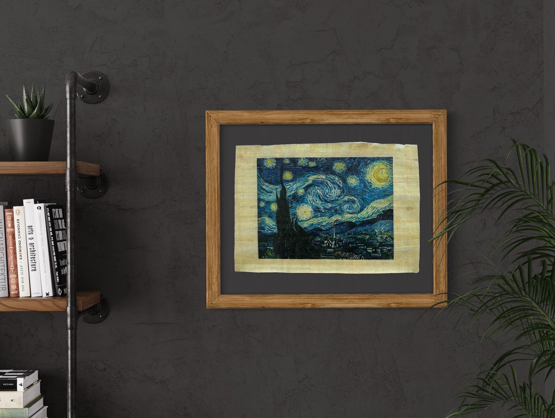 The Starry Night, Saint Rémy by Vincent van Gogh, June 1889, Printing on Egyptian Papyrus