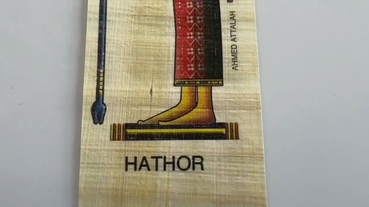 HATHOR Bookmark - Unleash the Power of Ancient Egyptian Goddess, the Patroness of Joy, Love, and Beauty - 1.75x6.90 inches - Free Shipping