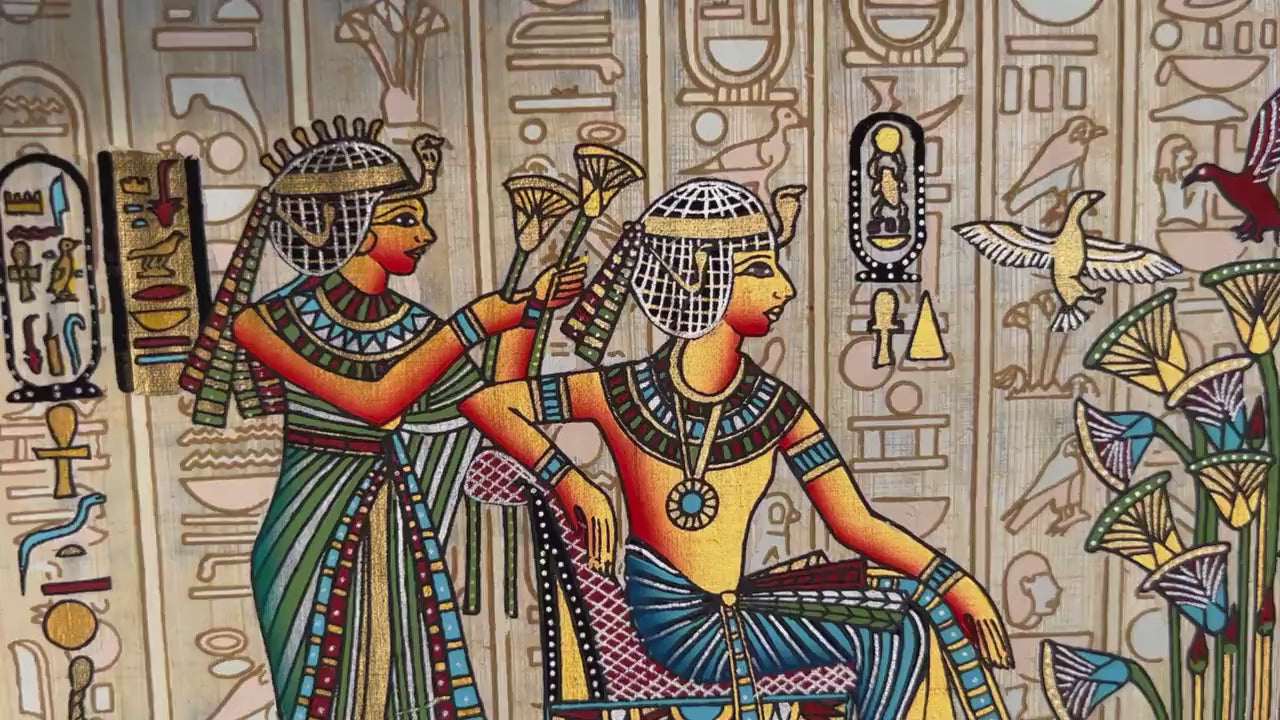 egyptian papyrus painting