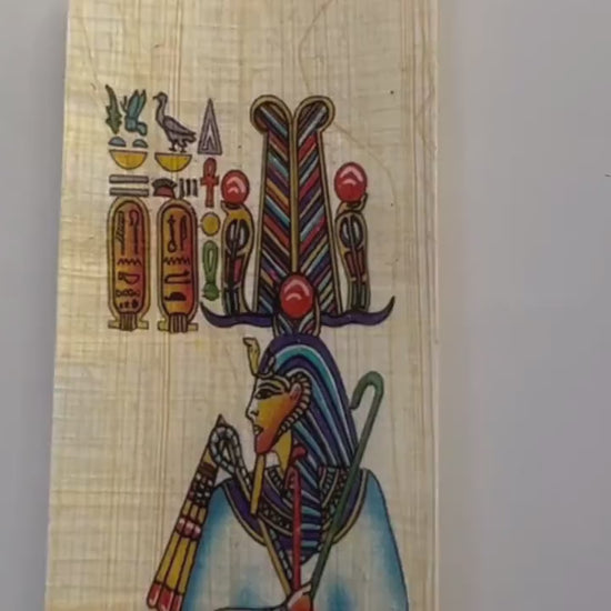 Geb Bookmark • Egyptian God | Geb The God of Earth • Papyrus Paper • Egyptian Papyrus Bookmarks History Educational • Free Shipping