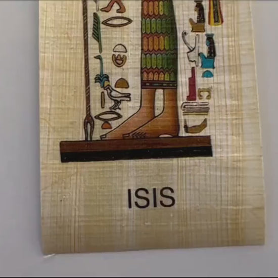 ISIS Bookmark • Goddess of Life and Magic • Papyrus Paper • Egyptian Papyrus Bookmarks History Educational • 1.75x6.90 inch • Free Shipping