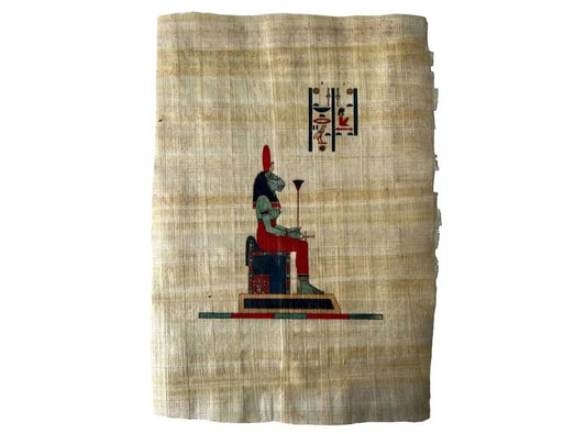 Ancient Egyptian Art Printing Sekmet Illustration Pantheon Egyptian Printing on Papyrus