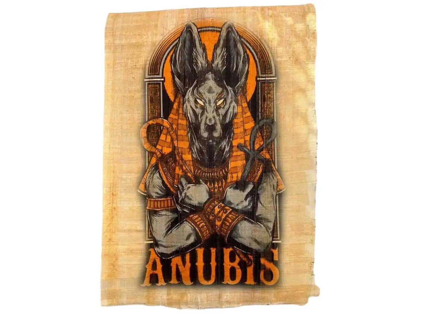 Anubis Printing - Egyptian Vintage Papyrus - Authentic Papyrus