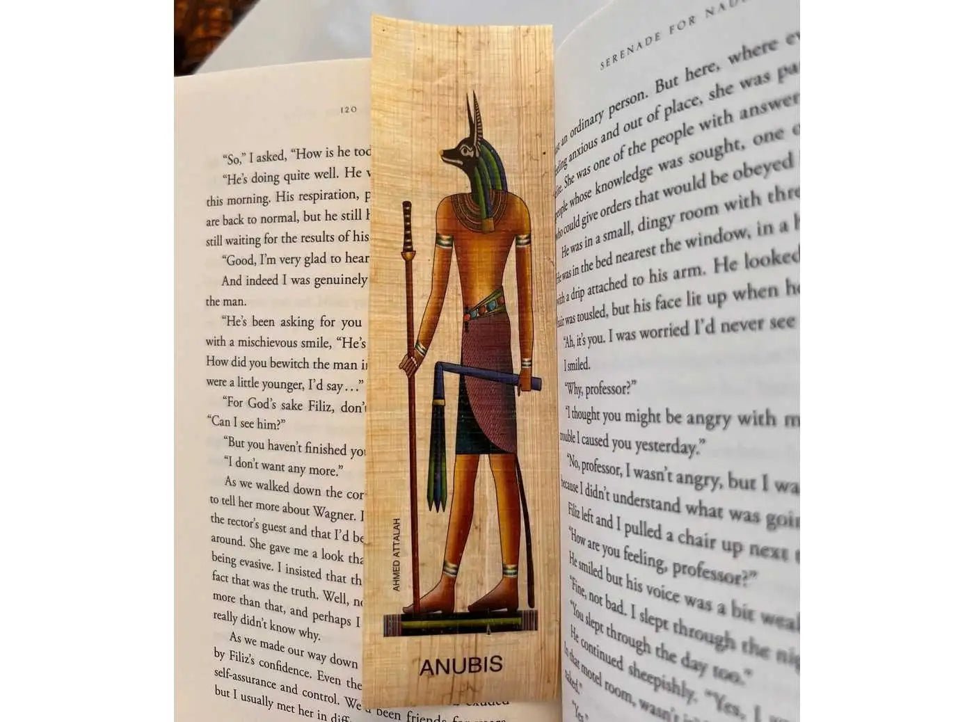 Bookmark Anubis - God of the Underworld Who Guided and Protected the Spirits of the Dead - Egypt Papyrus Bookmarks