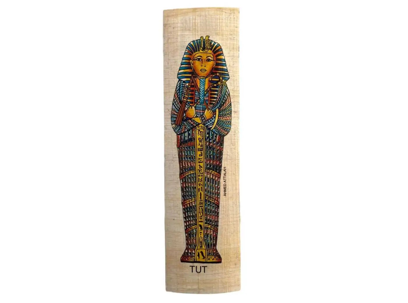Egyptian Papyrus Bookmarks - Tut Bookmark - King Tutankhamun: Life, Death, & Family - History Educational