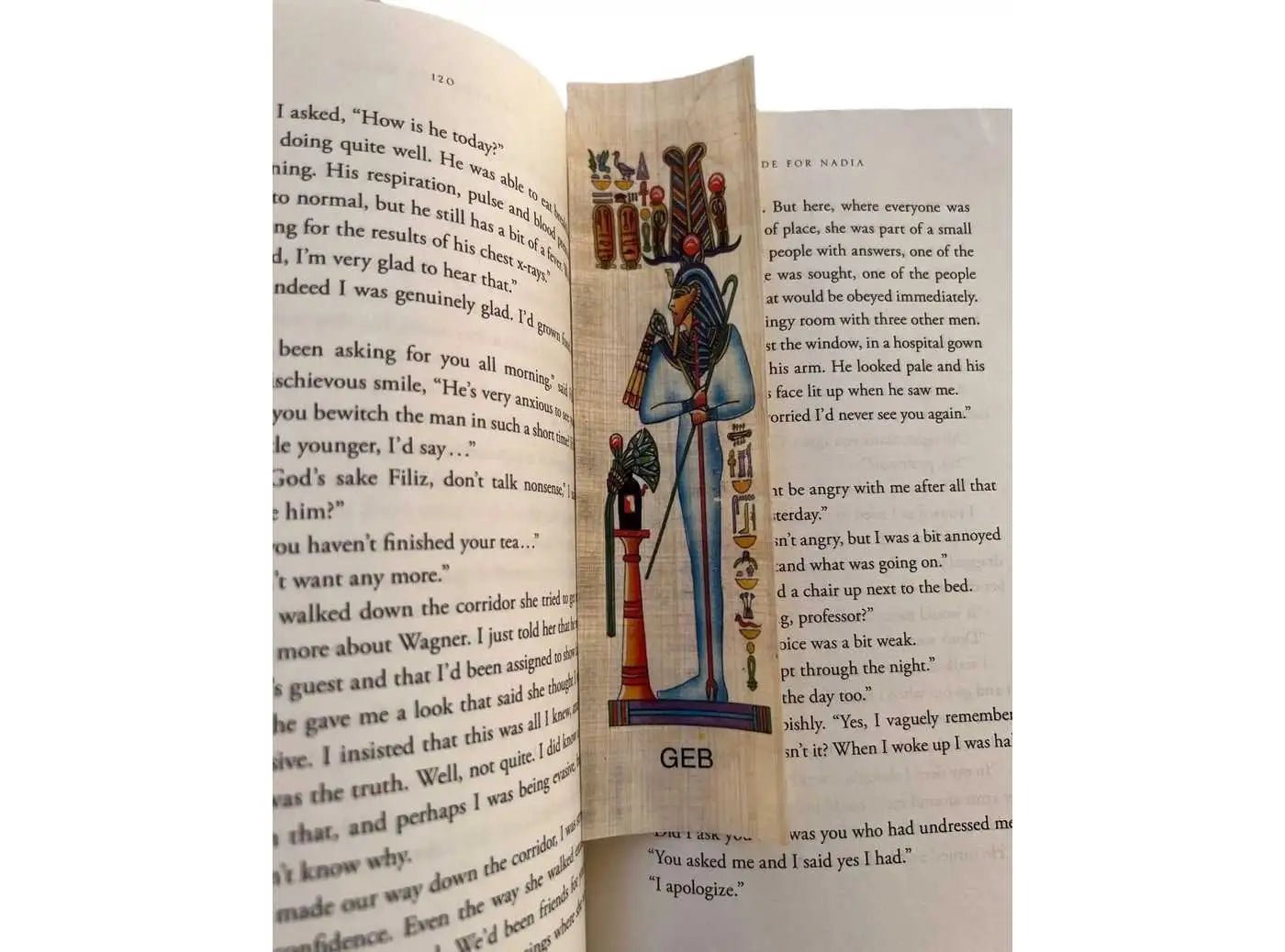 Geb Bookmark - Egyptian God - Geb The God of Earth - Egyptian Papyrus Bookmarks History Educational