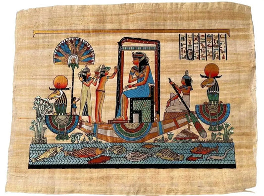 Hatshepsut On The Boat - Egyptian Crafts - Egyptian Gift - Egyptian Decor