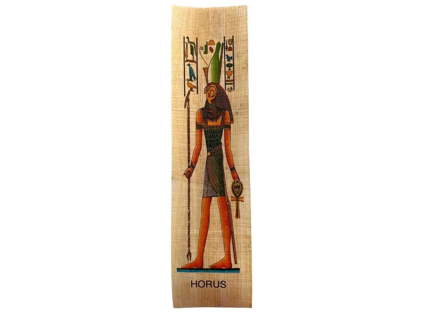 Horus Bookmark - Falcon Headed Egyptian God of Sun Sky and Kingship - Papyrus Bookmarks