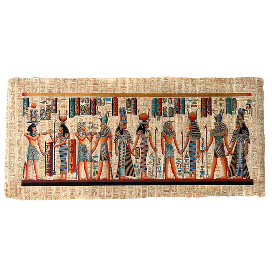 Ramses II, Hathor, Thutmose III, Horus, Isis, Nefertari and Tut