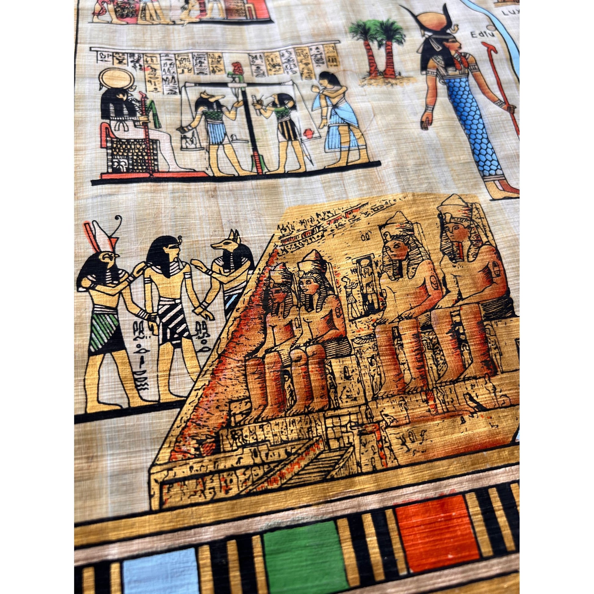 Map of Ancient Egypt, Fun & Educational for Lessons on The Egyptians, for The Classroom Nursery, Detailed Painting of The Nile