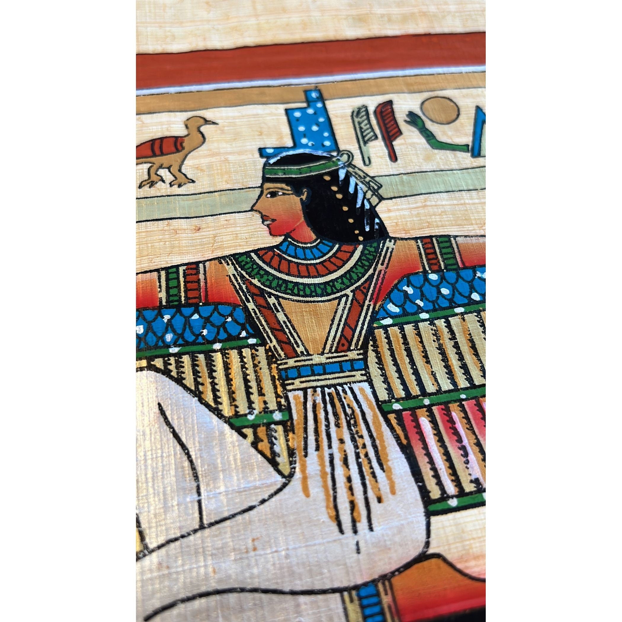 Vintage online Egyptian Winged Isis painting