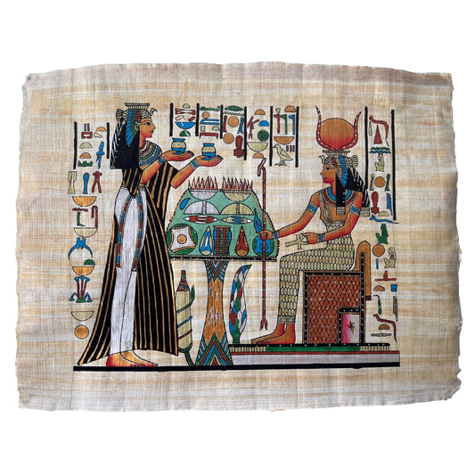 Nefertari Offering Olive Oils to Isis