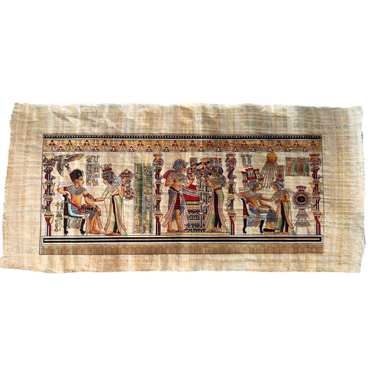 King of Egypt Tutankhamun and His Wife Queen of Egypt Ankhesenamun Scenes