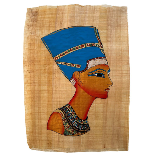 Egyptian Queen Nefertiti Papyrus Painting