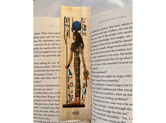 Isis Bookmark - Goddess of Life and Magic - Egyptian Papyrus Bookmarks History Educational