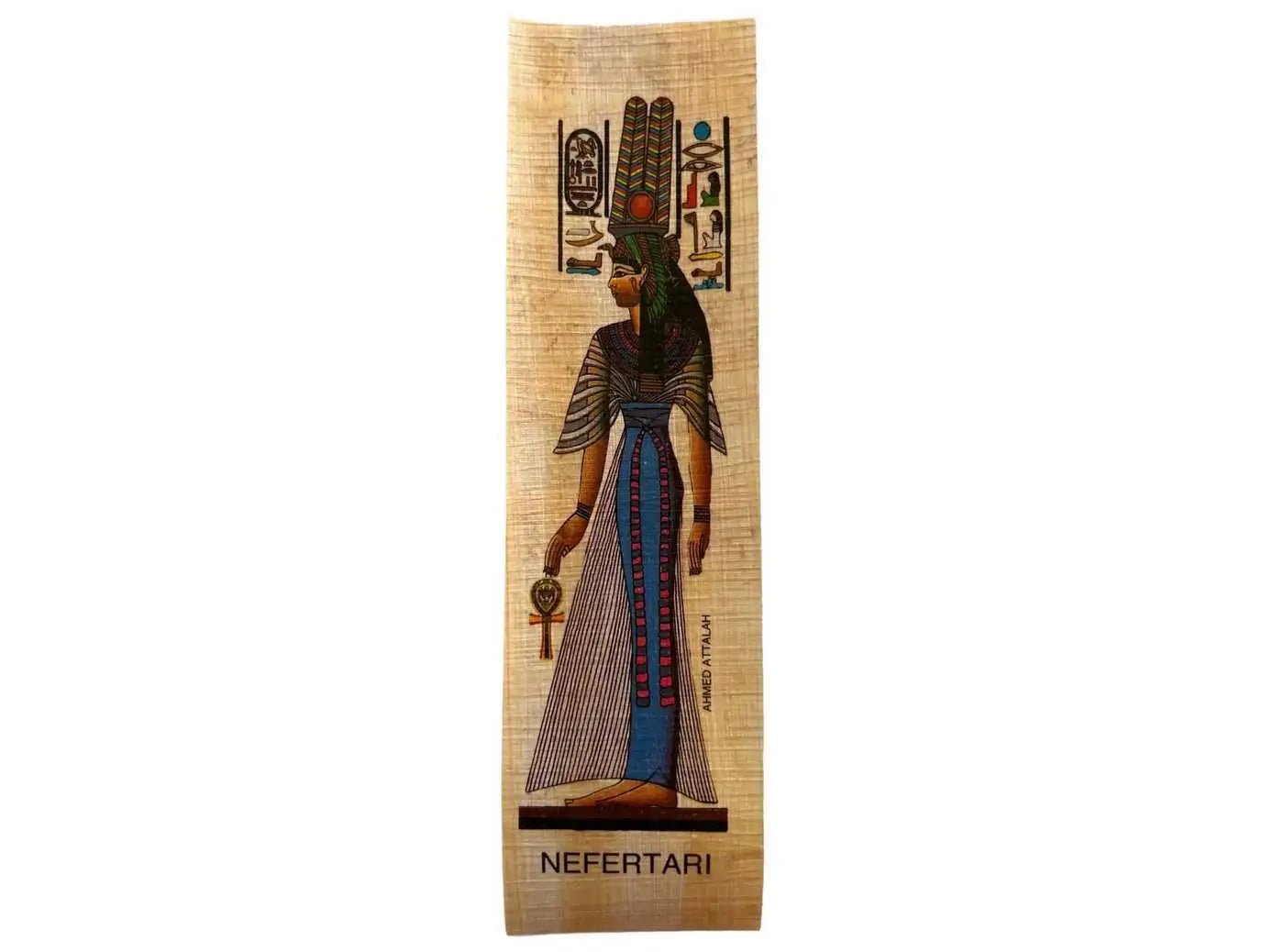 Nefertari Bookmark - First Queen of Ramesses The Great - Papyrus Bookmarks • History Educational