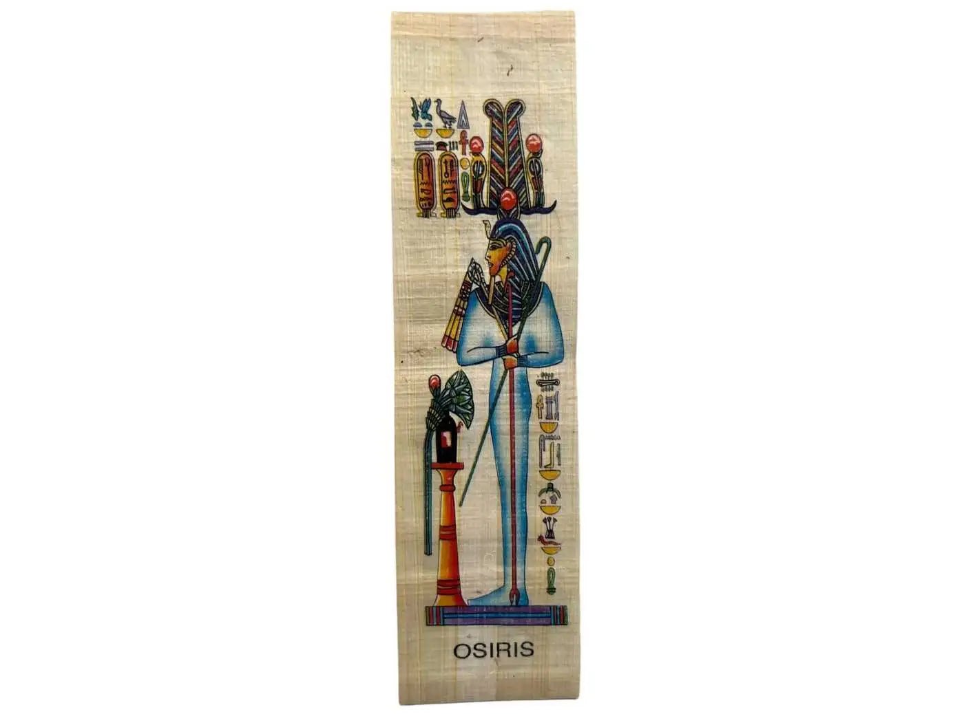OSIRIS Bookmark - Ruler of The Underworld and The God of Rebirth and Resurrection - Papyrus Bookmarks History Educational - 1.75x6.90 inches