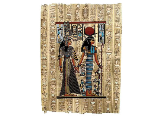 Queen Nefertari and Goddess Isis Sacred Ritual - Nefertari Meritmut Egypt Papyrus